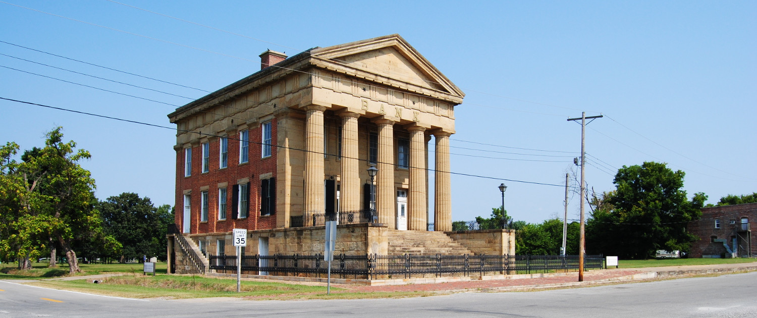 Shawneetown Bank Ohio River Scenic Byway Illinois